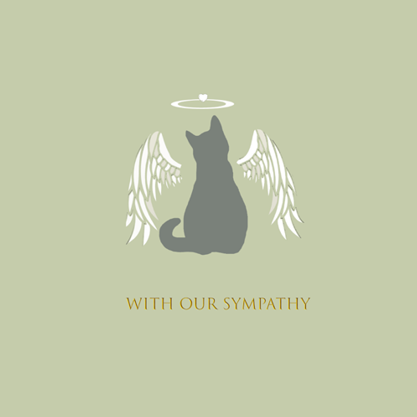 Sympathy Cards (20 pack), Heaven Sent - Cat