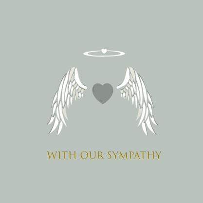 Sympathy Cards (20 pack), Heaven Sent - Heart